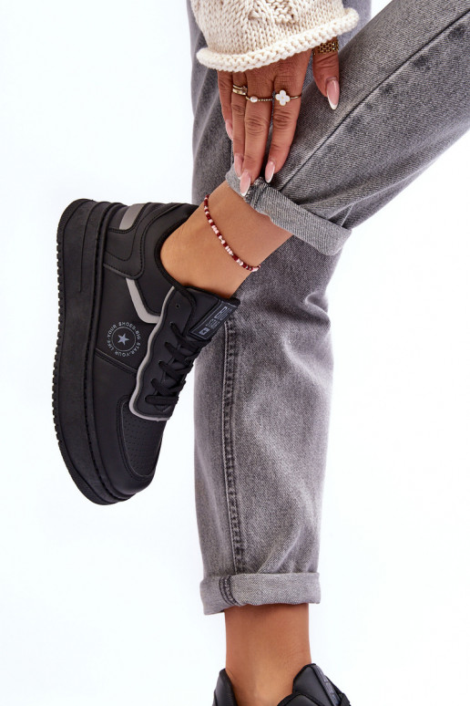 Calzado deportivo de mujer, zapatillas deportivas Big Star MM274232 color negro Calzado deportivo de mujer, zapatillas deportivas Big Star MM274232 color negro