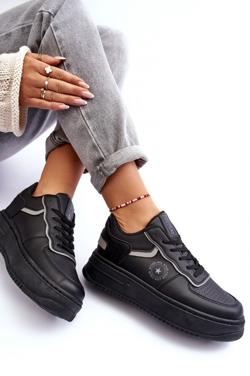 Calzado deportivo de mujer, zapatillas deportivas Big Star MM274232 color negro