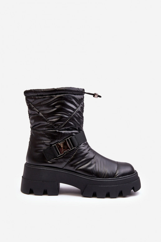 Botas de mujer con modernas suelas masivas en negro Werikse