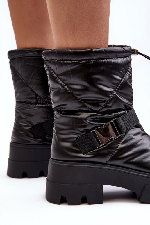 Botas de mujer con modernas suelas masivas en negro Werikse