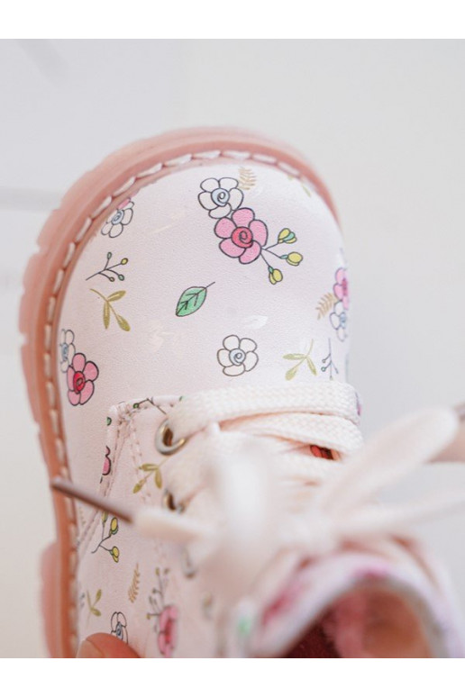 Botas infantiles calentadas con cremalleras color rosa Dolida