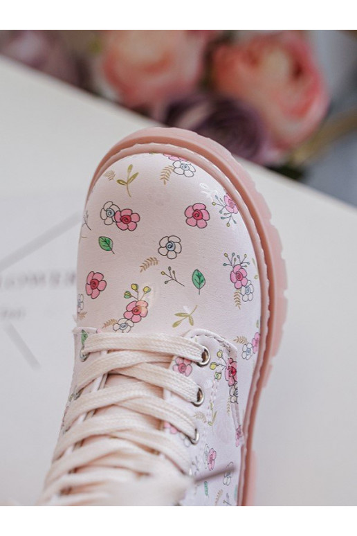 Botas infantiles calentadas con cremalleras color rosa Dolida