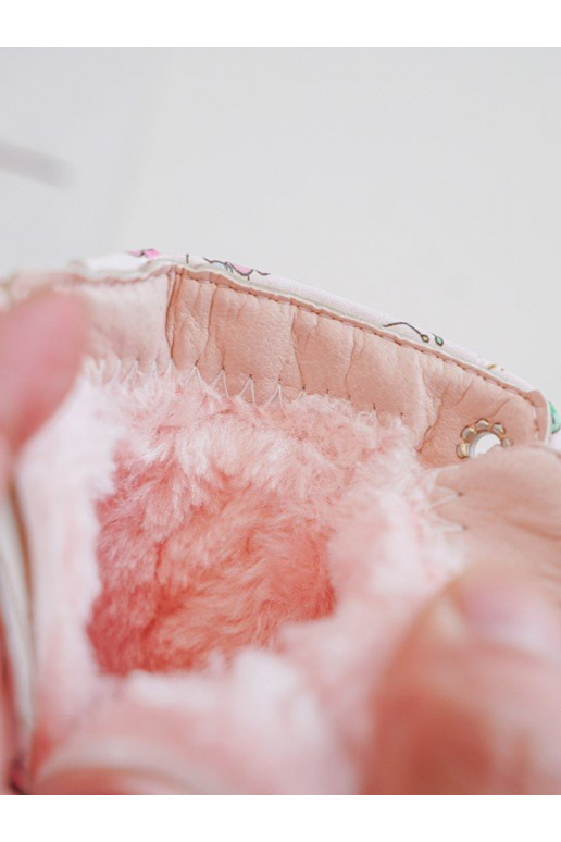 Botas infantiles calentadas con cremalleras color rosa Dolida