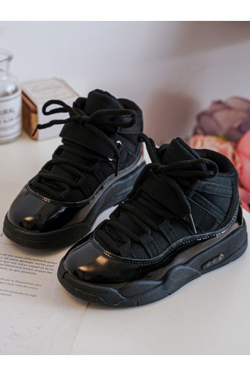 Deportivas infantiles con cordones en color negro Darina