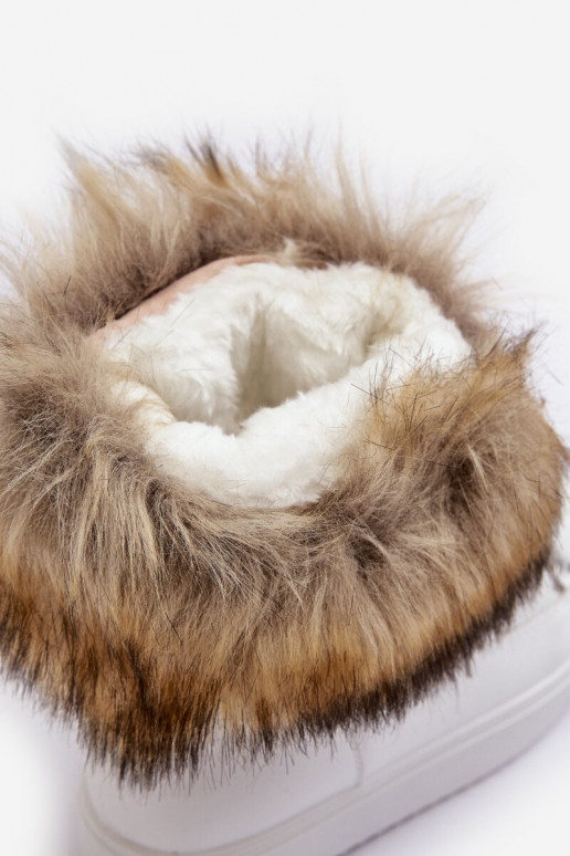 botas de nieve con cordones Santero blancas botas de nieve con cordones Santero blancas