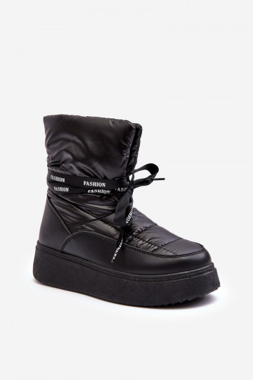 botas de nieve Wiązaniem color negro Siracna