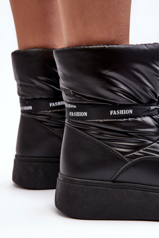 botas de nieve Wiązaniem color negro Siracna botas de nieve Wiązaniem color negro Siracna