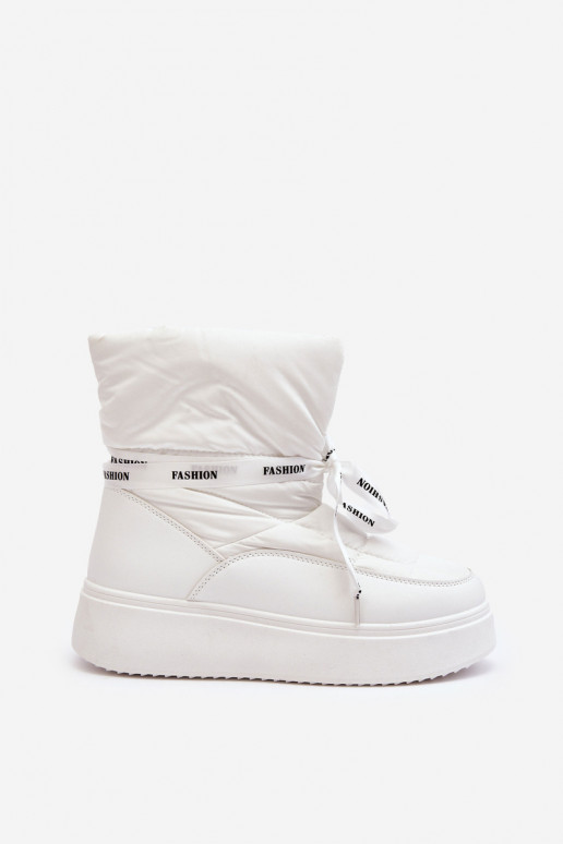 botas de nieve Wiązaniem color blanco Siracna botas de nieve Wiązaniem color blanco Siracna