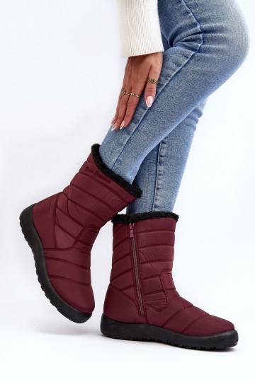 botas de nieve calentadas burdeos Luxina 2