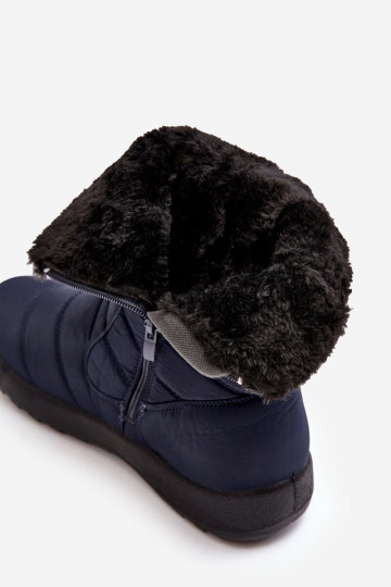 botas de nieve calefactables en color azul oscuro Luxina 2