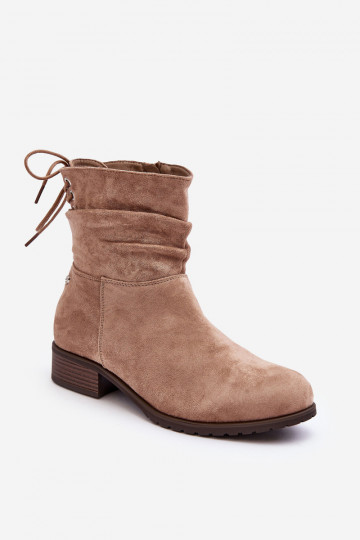 Botas mujer ante beige Keresa