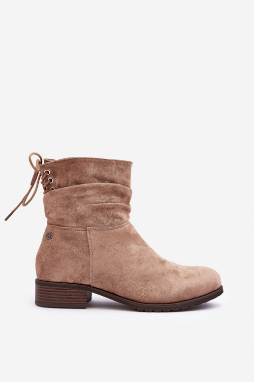 Botas mujer ante beige Keresa