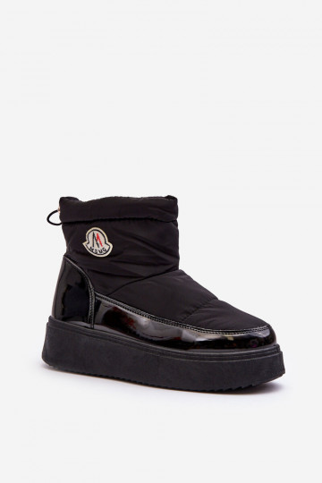 Botas de nieve con plataforma en color negro Gattea