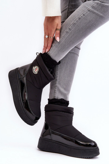 Botas de nieve con plataforma en color negro Gattea 2