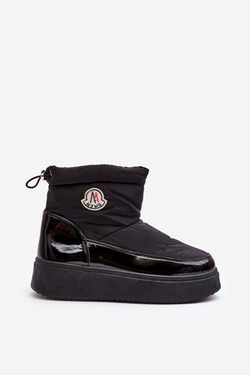 Botas de nieve con plataforma en color negro Gattea
