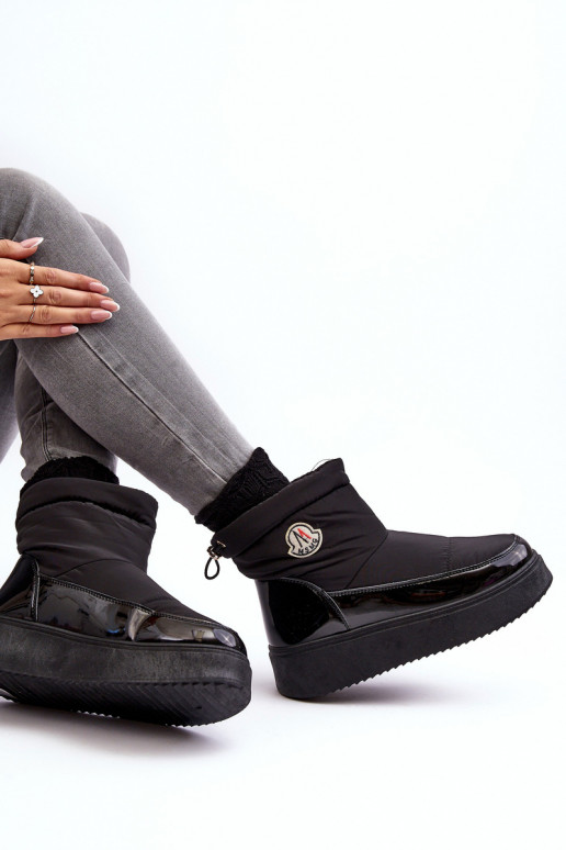 Botas de nieve con plataforma en color negro Gattea