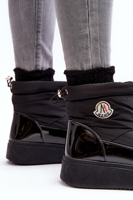 Botas de nieve con plataforma en color negro Gattea