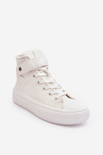 Zapatos de ocio calentados con plataforma Big Star color blanco MM274006