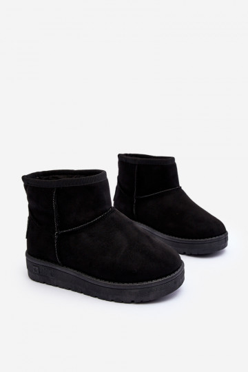 Botas de nieve para niños calentadas en negro Big Star MM374054