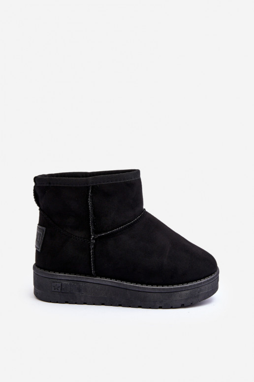 Botas de nieve para niños calentadas en negro Big Star MM374054