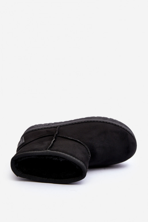 Botas de nieve para niños calentadas en negro Big Star MM374054