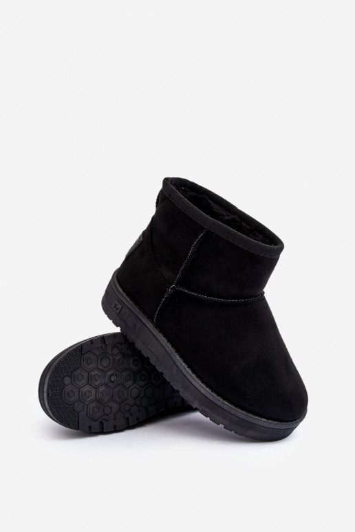 Botas de nieve para niños calentadas en negro Big Star MM374054