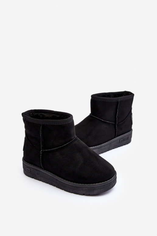 Botas de nieve para niños calentadas en negro Big Star MM374054