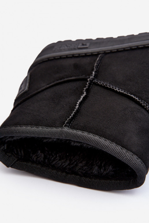 Botas de nieve para niños calentadas en negro Big Star MM374054 Botas de nieve para niños calentadas en negro Big Star MM374054