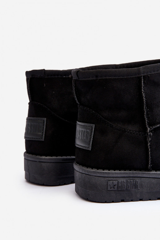 Botas de nieve para niños calentadas en negro Big Star MM374054 Botas de nieve para niños calentadas en negro Big Star MM374054