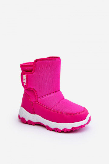 Botas de nieve calentadas con cierres adhesivos Infantiles rosa Big Star MM374121
