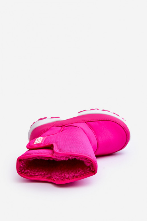 Botas de nieve calentadas con cierres adhesivos Infantiles rosa Big Star MM374121