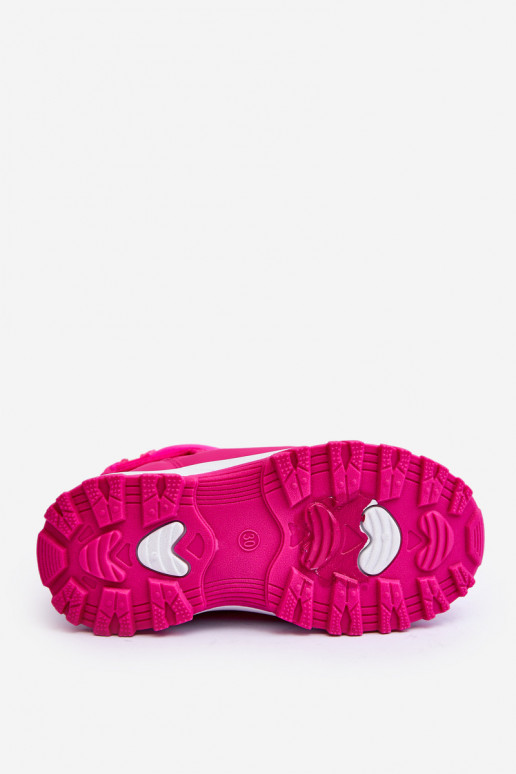Botas de nieve calentadas con cierres adhesivos Infantiles rosa Big Star MM374121
