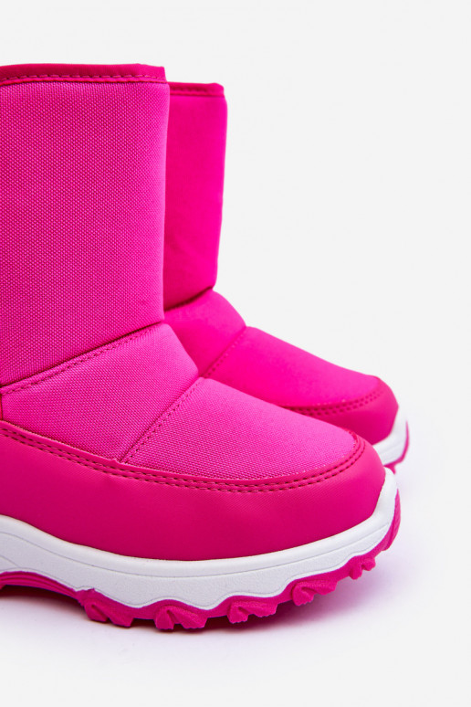 Botas de nieve calentadas con cierres adhesivos Infantiles rosa Big Star MM374121