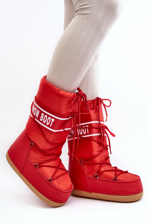 botas de nieve color rojo Venila