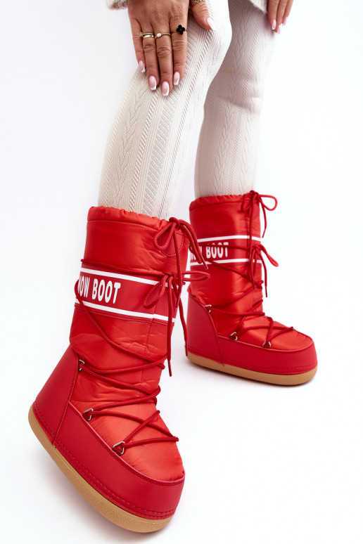 botas de nieve color rojo Venila