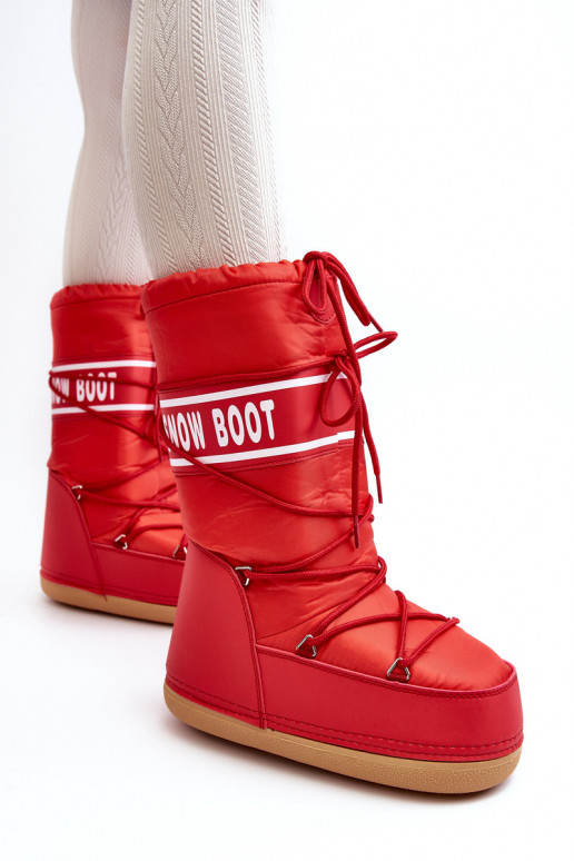 botas de nieve color rojo Venila