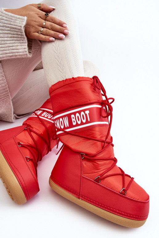 botas de nieve color rojo Venila