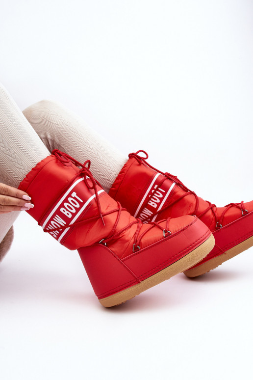botas de nieve color rojo Venila