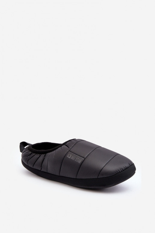 Zapatillas de calentamiento de un modelo resistente, negro Big Star KK174363