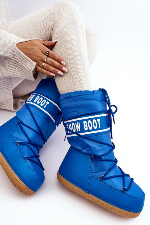 botas de nieve color azul Venila botas de nieve color azul Venila