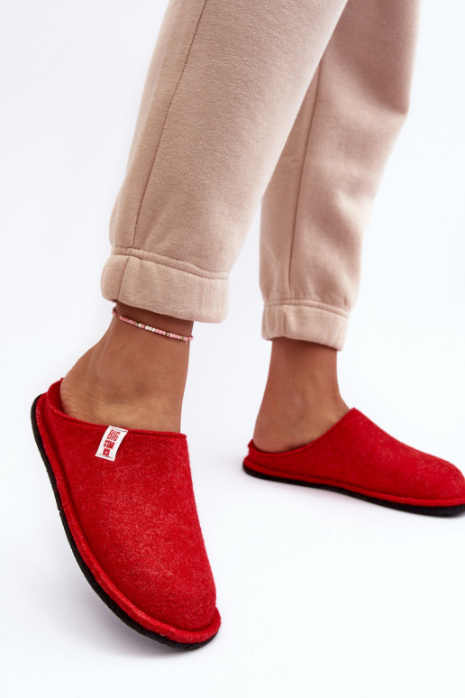 Pantuflas modelo clásico Big Star KK276012 rojo