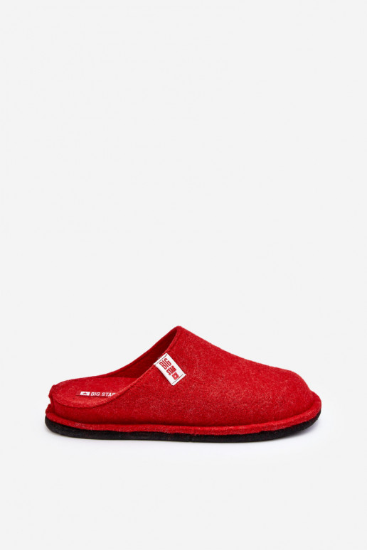 Pantuflas modelo clásico Big Star KK276012 rojo