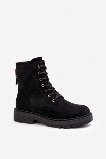 botas con cremalleras en color negro Ninsuni