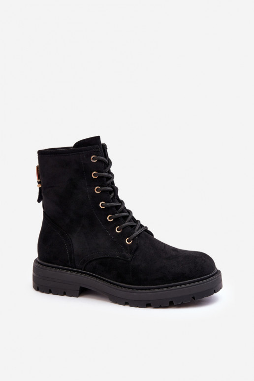 botas con cremalleras en color negro Ninsuni