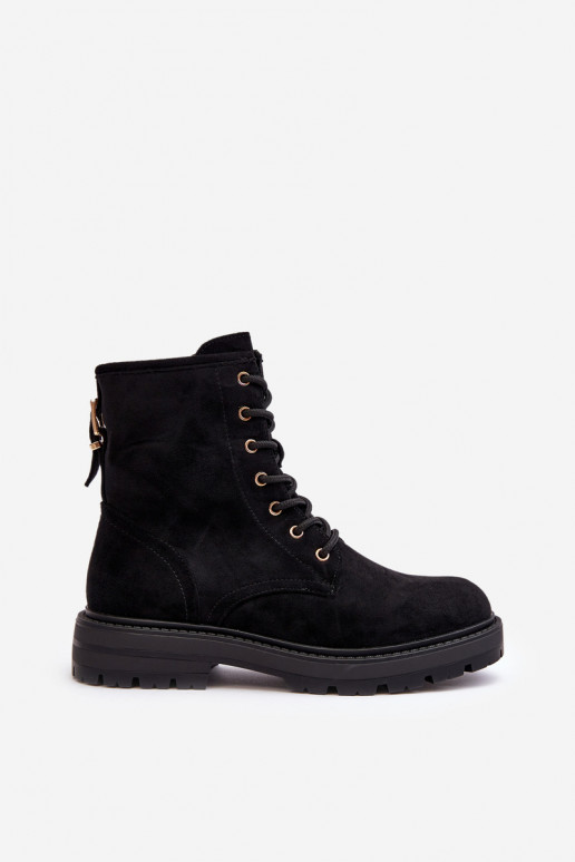 botas con cremalleras en color negro Ninsuni