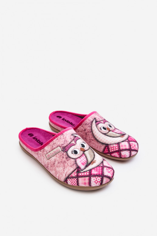 Pantuflas caseras Pantuflas Sowa Inblu GF000018 color rosa