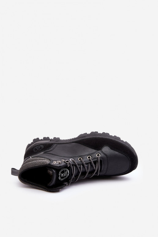 Botas de montaña botas con cordones en color negro Salomene