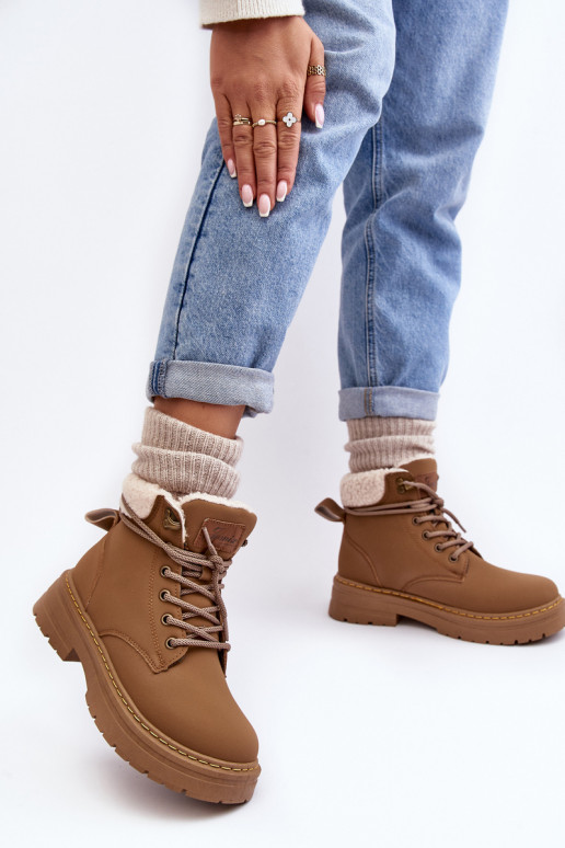 botas con cálido color marrón Lynnvia botas con cálido color marrón Lynnvia