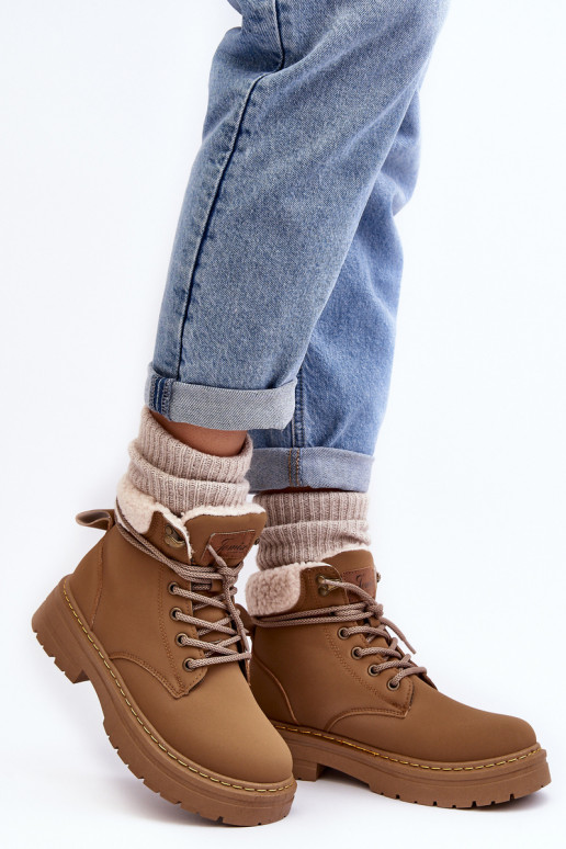 botas con cálido color marrón Lynnvia botas con cálido color marrón Lynnvia