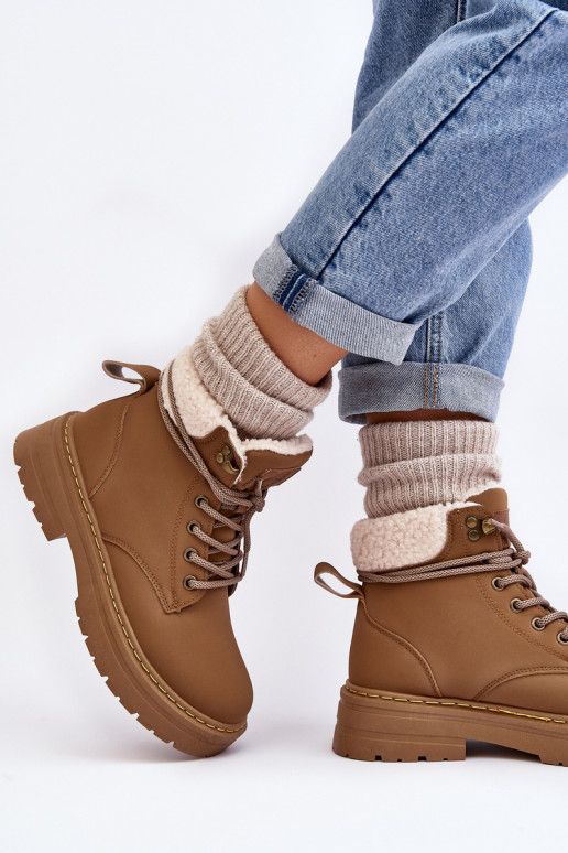 botas con cálido color marrón Lynnvia botas con cálido color marrón Lynnvia